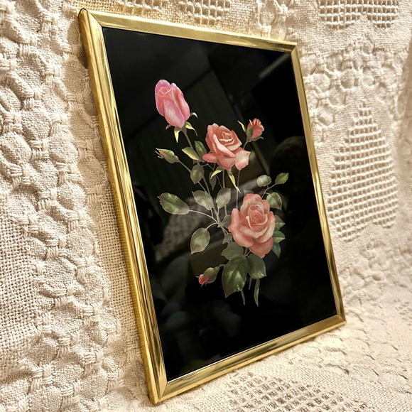 Vtg 1981 Gold Framed
8x10 Pink Roses Foil Art
Numbered Limited Rare
Find Kafka - Picture 4 of 14